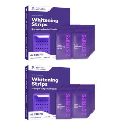 Velvet Bright Purple Teeth Whitening Strips – 42 PCS