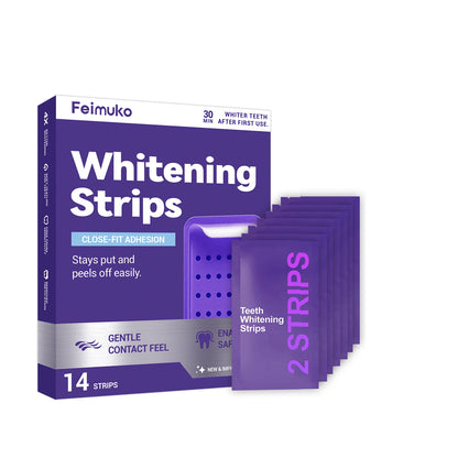 Velvet Bright Purple Teeth Whitening Strips – 42 PCS