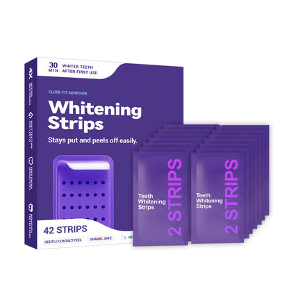 Velvet Bright Purple Teeth Whitening Strips – 42 PCS